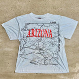 Single Stitch Arizona Map T-shirt - XL